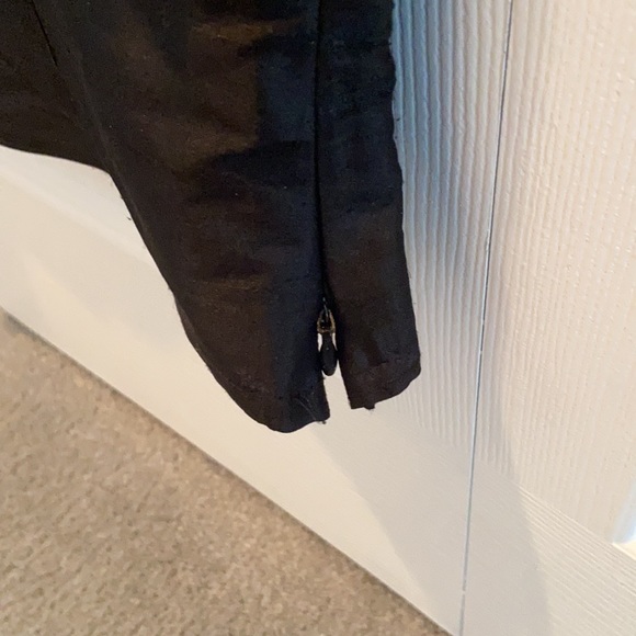 Karen Warren Women’s Black Silk Tank Top with Zipper on Side 4 - Picture 5 of 5